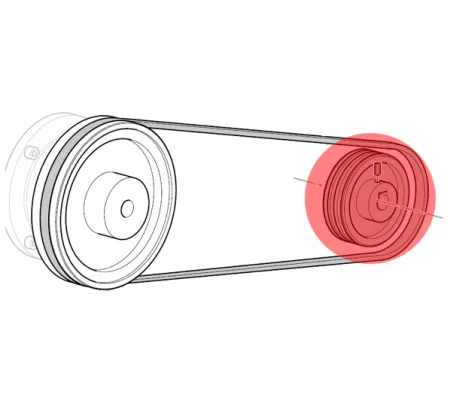 Шкив d100мм MCH-6-ET