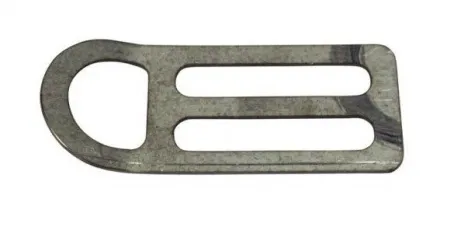 Пластина с D-кольцом на ремень Scorpena с полукольцом нержавеющая сталь