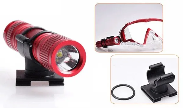 Крепление Orca Torch фонаря к ремешку маски