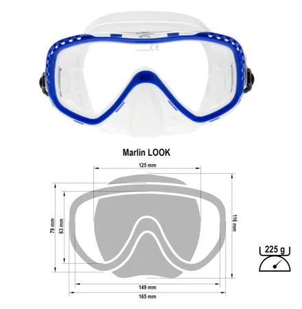 Маска Marlin Look Blue