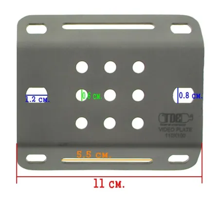 Видеоплатформа TDE из титана 110x100x2 мм