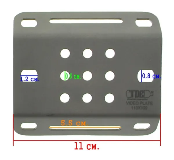 Видеоплатформа TDE из титана 110x100x2 мм Видеоплатформа TDE из титана 110x100x2 мм