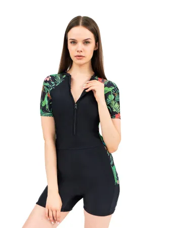 Костюм женский короткий из лайкры Green Flower