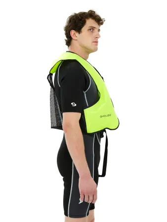 Жилет для сноркелинга взрослый неоново желтый