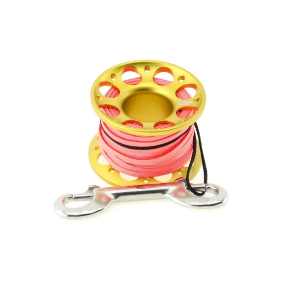 Шпуля 15 метров анодированный алюминий Gold