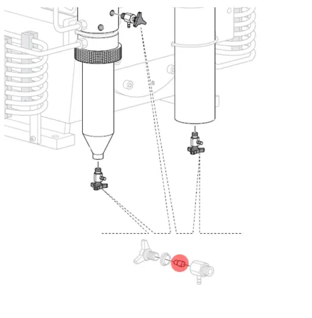 Подушка крана слива конденсата Coltri MCH