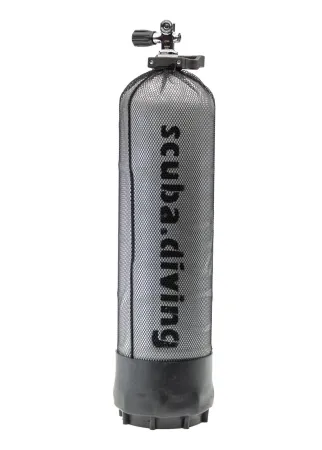 Баллон ALsafe в сборе стальной 18 литров 220 Bar с сеткой, ручкой, вентилем и башмаком
