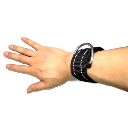 Крепление на руку с D-кольцом черное с белым