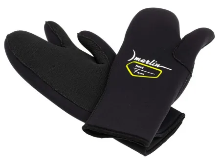 Рукавицы трехпалые Marlin Nord Black 7 мм