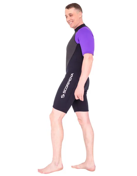 Гидрокостюм мужской Scorpena Hawaii Shorty 3 мм фиолетовый