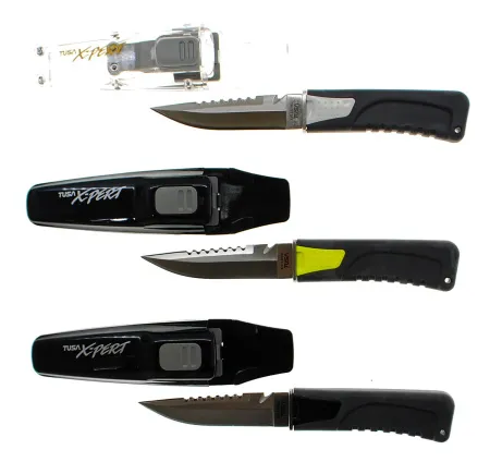 Нож Tusa FK-860 черно серая ручка