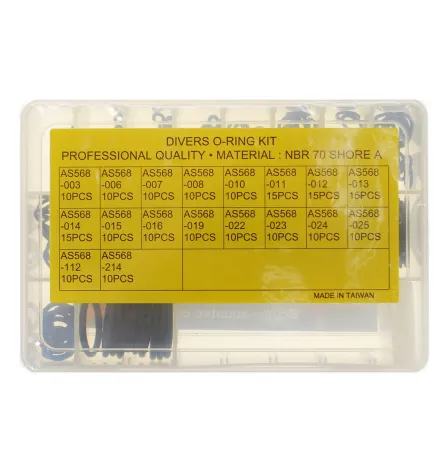 Набор о-рингов в боксе 18 типоразмеров 100 колец