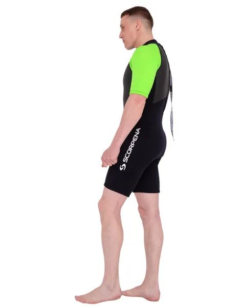 Гидрокостюм мужской Scorpena Hawaii Shorty 3 мм зеленый