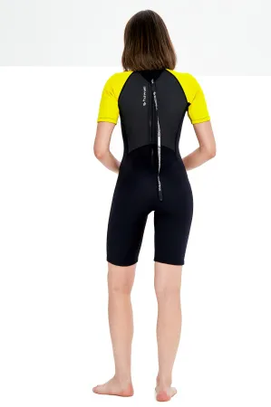 Гидрокостюм женский Scorpena Hawaii Shorty 3 мм желтый