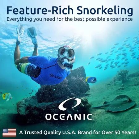 Набор для сноркелинга Oceanic (маска+трубка+ласты+рюкзак), взрослый, размер 42-46