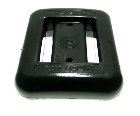 Груз 1 кг в эластичной пластиковой оболочке 10 см х 8 см черный