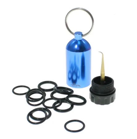 Брелок баллон с о-рингами DIN и YOKE синий