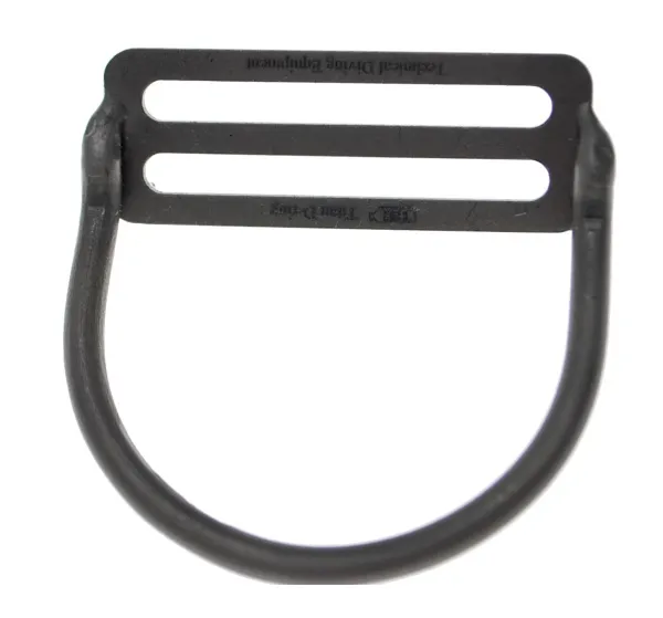 D-кольцо титановое на пластине TDE 2″ (50 мм) толщина 5 мм 30°