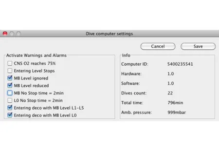Интерфейс для Scubapro Mantis 2