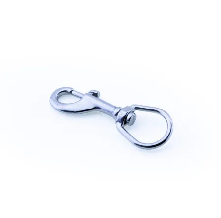 Карабин 100 мм с кольцом 30 мм нержавеющая сталь