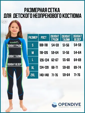 Гидрокостюм Slinx Kids 2 мм