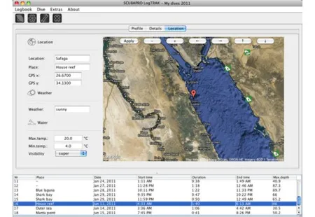 Интерфейс для Scubapro Mantis 2