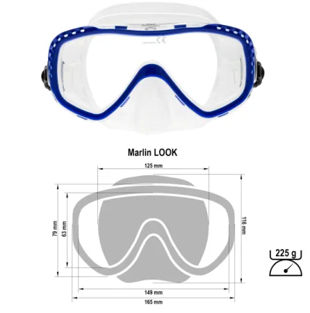 Маска Marlin Look Dark Blue