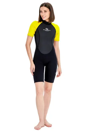 Гидрокостюм женский Scorpena Hawaii Shorty 3 мм желтый