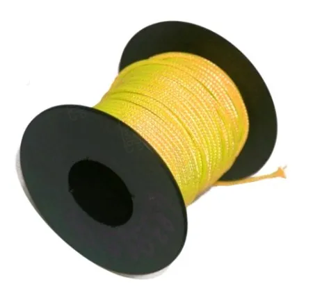 Линь Rob Allen Dyneema 1.8 мм желтый нагрузка до 180 кг (цена за 1 метр)