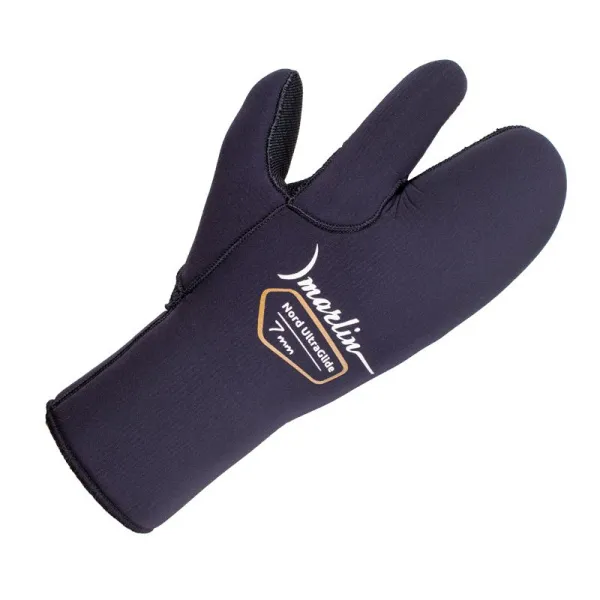 Рукавицы трехпалые Marlin Nord Ultraglide Black 7 мм