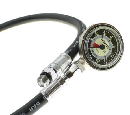 Манометр Aquatec 400 Bar со шлангом 15 см
