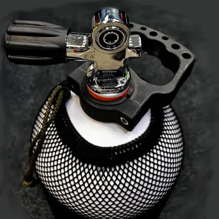 Баллон Dot D171 мм 12 литров 232 Bar 3/4 в сборе с вентилем, ручкой и сеткой 