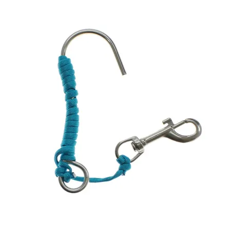 Крюк рифовый с карабином черный Крюк рифовый с карабином черный