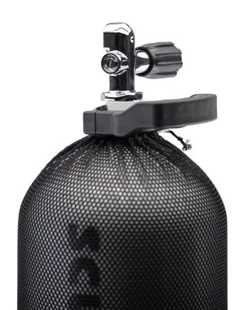 Баллон ALsafe стальной 15 литров 232 Bar с сеткой, ручкой, вентилем и башмаком