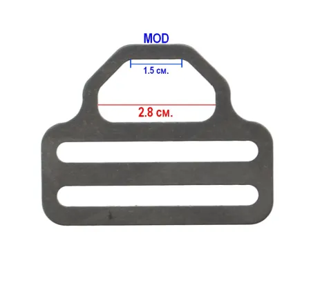 D-кольцо со стопором из титана Helium Mod1 2″ (50 мм)
