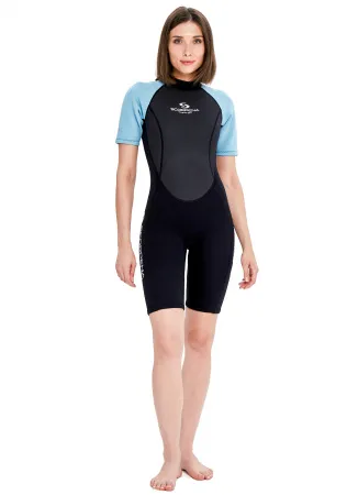 Гидрокостюм женский Scorpena Hawaii Shorty 3 мм голубой