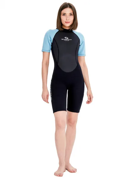 Гидрокостюм женский Scorpena Hawaii Shorty 3 мм голубой