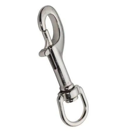 Карабин BTS 80 мм с кольцом 13 мм нержавеющая сталь