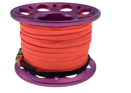 Шпуля 15 метров анодированный алюминий Pink