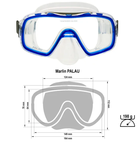 Маска Marlin Palau Blue