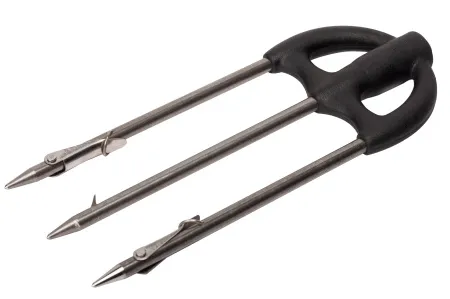 Трезубец Salvimar из нержавеющей стали с 2-мя подвижными флажками