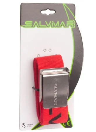 Пояс грузовой нейлоновый Salvimar с пряжкой из нержавеющей стали Red