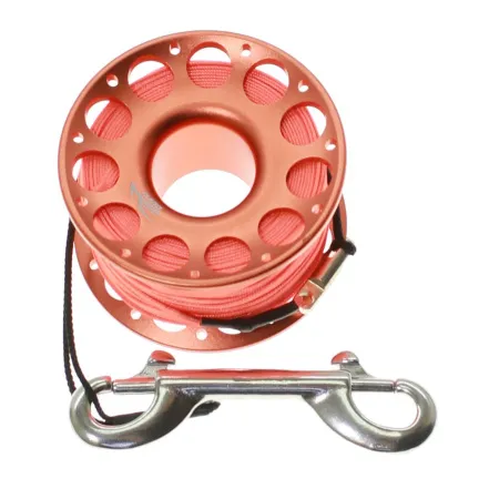 Шпуля 30 метров анодированный алюминий Orange