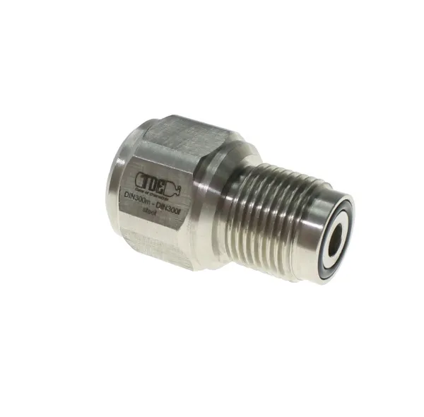 Штуцер TDE HP DIN G58f 300 bar-G58m 300 bar (Steel) Штуцер TDE HP DIN G58f 300 bar-G58m 300 bar (Steel)