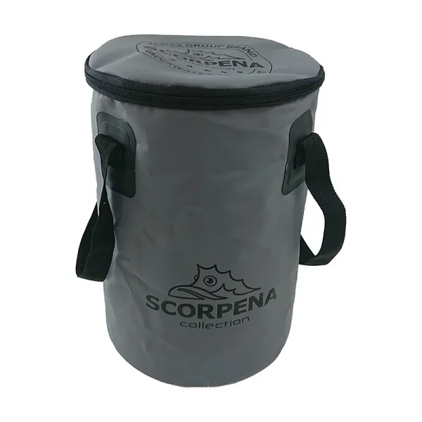 Складное ведро Scorpena с крышкой емкость 10 литров