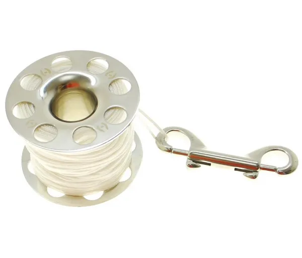 Шпуля Hollis SS нержавеющая сталь 45 метров