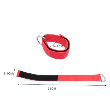 Страховочное крепление на руку с D-кольцом красное