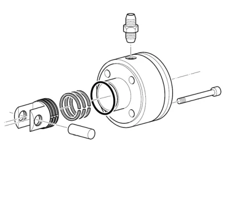 3-я ступень в сборе (поршень+цилиндр) Coltri Sub MCH-6