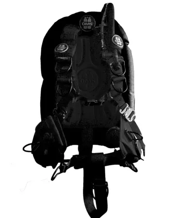 Компенсатор OMS Comfort Harness III Black с алюминиевой спинкой и крылом 27 Lb