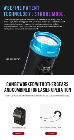 Подводный осветитель Weefine Smart Focus 5000 Люмен v.2